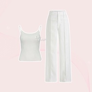 1 Set Wanita Korean Style (Kemeja Pink Tanktop Celana Kulot) Termurah Outfit Anak Perempuan - KK150
