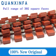 20PCS type 392 square tube fuse T500MA0.5A/T1A/1.25A/1.6A/2A/3.15A/4A/5A/6.3A/8A/10A/15A250V slowly 