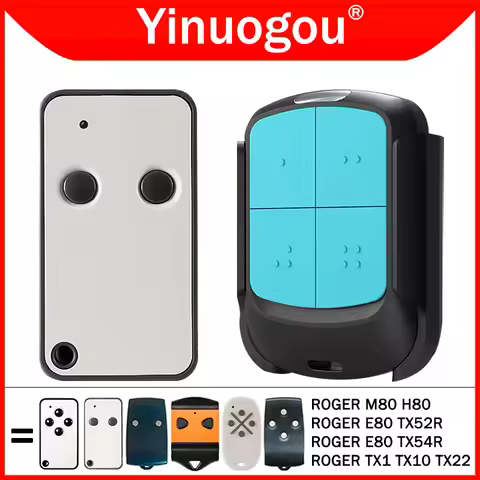 ROGER Remote Control ROGER E80 TX52R TX54R TX22 TX10 TX1 M80 H80 Garage Door Electric Gate Remote Co