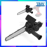 6 Inch Electric Drill Modified To Electric Chainsaw Tool Attachment Electric Chainsaws Accessory Practical Modification