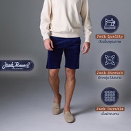 Jack Russel - Men Couduroy Shorts กางเกงขาสั้นลูกฝูกผู้ชาย - Handwerk JS-222/NAVY Slim Fit Navy