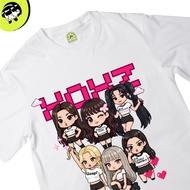 KATUN KUKI Unisex Tshirt IVE XOXZ 24s Combed Cotton/ Regular to Fit Short Sleeve/