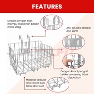 keranjang sepeda lipat foldable basket untuk sepeda dewasa mtb lipat