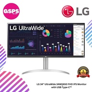 LG 34” UltraWide 34WQ650 FHD IPS Monitor with USB Type-C™