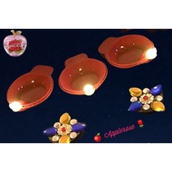 12 PCS plastic water sensor led diya/battery led diya/plastic led agal vilaku/decoration plastic dhe