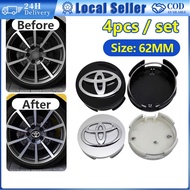 57mm 62mm Rim Cap Toyota Series Wheel Hub Logo Rim Centre Cap