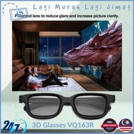 Cermin Mata 3D Pasif Terpolarisasi VQ163R untuk TV Pawagam Polarized Passive 3D Glasses Movie PC Cin