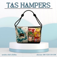 Totebag hampers mica printing motif makkah madinah souvenir umroh haji