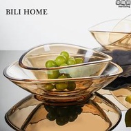 btk8水果盤2023新款果盤客廳家用茶几簡約水晶玻璃大果盆