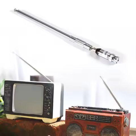 76-108MHz Telescopic Antenna FM Radio Antenna BNC Connector Universal Aerial Telescopic Aerial for F