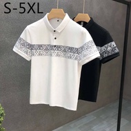 5XL Plus Size 2022 Men's Short-sleeved Summer Korean Style Fashion Handsome Slim Polo Shirt