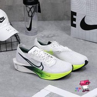 球鞋補習班 NIKE ZOOMX VAPORFLY 3 NEXT% 不對稱 輕量 碳板 白綠 慢跑 FZ4017-100