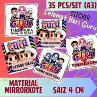 STICKER LABEL HARI GURU