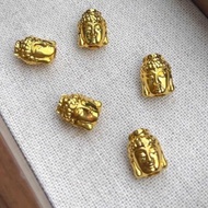 Buddha Head Charm - AU 417 - 10 kara gold - size 10mm x 16mm - durable and sturdy KJ