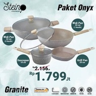 FF Stein Cookware Paket Onyx Diamond Set Panci Wajan Teflon Set