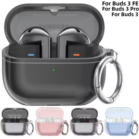 Clear Case for Samsung Galaxy Buds 3 FE / Buds 3 Pro / Buds 3 Soft TPU Protective Case Accessories f