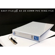 EAST-FILE '28' A3 SIZE PVC 2D 40MM RING FILE (3402T)