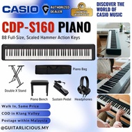 Casio CDP-S160BK 88-key Digital Piano with Edifier W600BT Headphone (CDPS160 / CPS S160 / CDP-S160 B