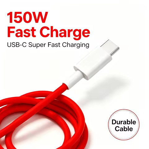 150W USB-C Super Fast Charge Type C Cable For OnePlus 9 9R 10 Pro 11 12 12R 13 13R 15 15R Nord 3 4 L