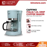 KIMSTORE Caffino Italia 1.2L Drip Coffee Maker Brewed Machine with Built-In Filter, Up To 12 Cups