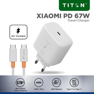 TITON Charger Xiaomi Type-C+Cable Type-C to Type-C Turbo Charging Gen2 67W