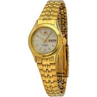 Orient FNQ0400FC9 FNQ0400F Automatic 3 Star Gold Tone Stainless Steel Band Ladies' Watch