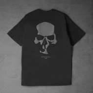 Initial Black and Blue, Skeleton, Fallen Angel Wings T-shirt