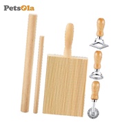 PETSOLA Gnocchi Pasta Maker Ravioli Stamp Cutters Pasta Making Tools Kit Baking