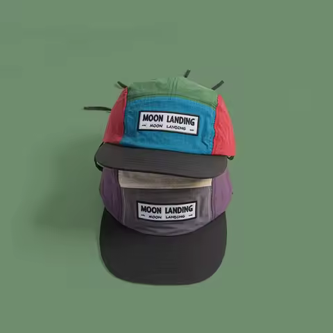 Fashion Retro Parent Unisex Baseball Cap Japanese Style 5 Panel Flat Edge Hat Adjustable Breathable 