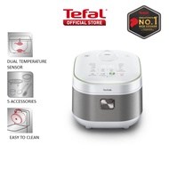 Tefal Healthy & Tasty Plus Induction Fuzzy Logic Rice Cooker 1.5L RK8621- Low Gi, 12 Programs, Remov