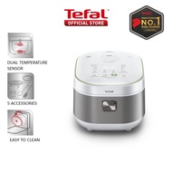 Tefal Healthy &amp; Tasty Plus Induction Fuzzy Logic Rice Cooker 1.5L RK8621- Low GI, 12 Programmes, Removeable Lid, 8 cups