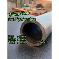 Seamless Iron Pipe OD 41mm ID 30.5mm Thickness 5mm Length 10cm to 50cm