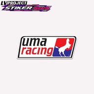 Uma Racing Motorcycle Stickers Glossy Lamination Size 7cm Cutting Stickers 1pcs