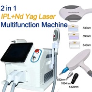 2025 Multifunctional 2 in 1 laser hair removal portable tattoo removal IPL opt hair removal machine 