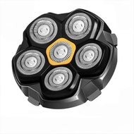 (LAWC) 6 Blade Magnetic Replacement Shaving Head Washable Shaver Blade Heads Replacement Head Shaver