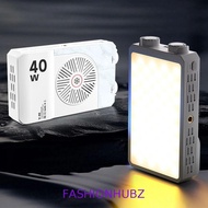 FASHIONHUBZ RGB LED Camera Light, 40W 2800-9000K Mini LED Video Lamp, Compact High Power 3 Color Lig