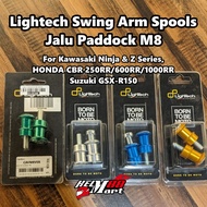 Jalu Paddock LIGHTECH M8 Jalu ZX25R RR CBR 250RR Z900 Ninja Fi New Z1000 Z800 Swing Arm Spool