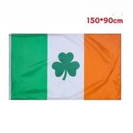 90*150cm Ireland Clover Flag 3 * 5ft Irish St. Patrick Flags