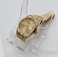 Rolex 69238G 18K金 鑽石殼 金鑽面 DJ 淨錶 watch only