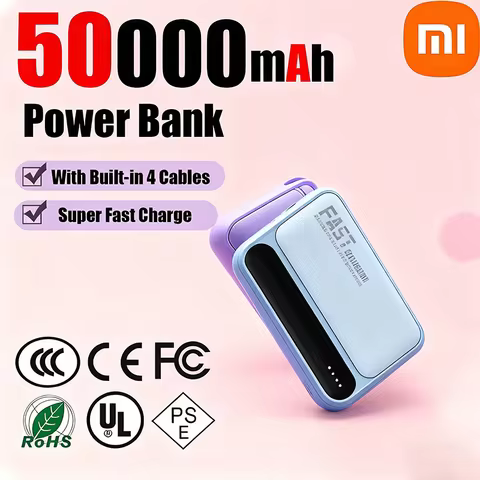 Xiaomi 50000mAh Large Capacity Portable Power Bank CCC Certification Super Fast Charging With Built-
