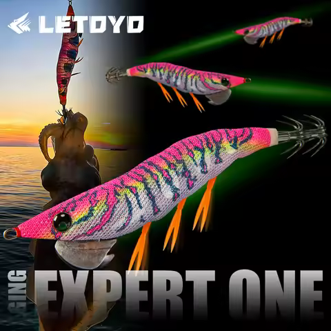 LETOYO ArrivalSquid JigSize 3.5 Egi Lure Glow in The Dark for Large Squid & Cuttlefish Night Fishing