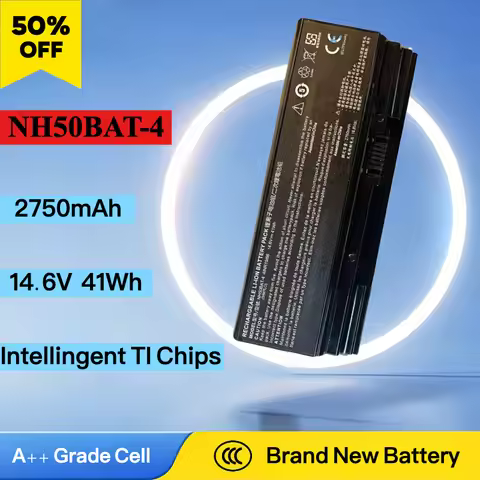 New 14.6V 41Wh NH50BAT-4 Laptop Battery For Clevo NH58RCQ 6-87-NH50S-41C00 NH58RCQ NH50ED Notebook C