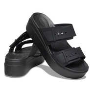 (Xả kho)Dép lê crocs 5cm chính hãng Brooklyn mid wedge C.roc.s shoes  sandal thời trang xuất xịn