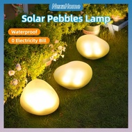 Solar Garden Pebble Light Rainproof Colorful Artificial Stone Lamp Garden Landscape Decor Raya Lampu