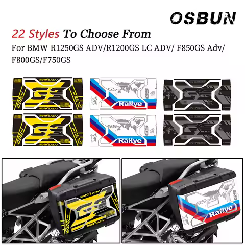 1 Pair Side Vario Panniers Sticker For BMW R1250GS ADV R1200 GS LC Adventure F850GS F800GS F750GS Mo
