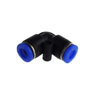 High quality 10Pcs PV8 Pneumatic 8mm to 8mm Right Angle Quick Fittings Connector Adapter