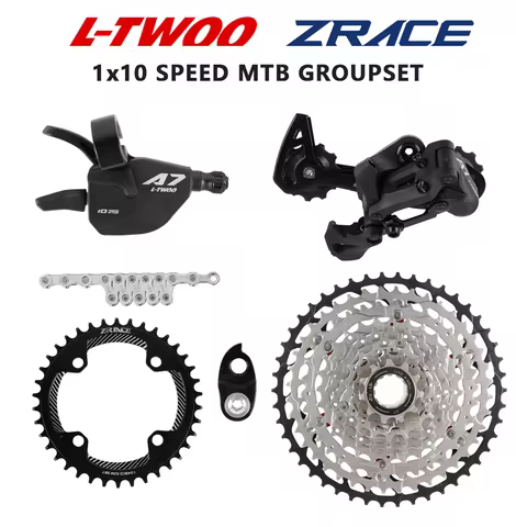 LTWOO A7 10 Speed Shifter + Rear Derailleurs + 42/46/50T ZRACE Cassette / BCD104 Chainrings + Chain 