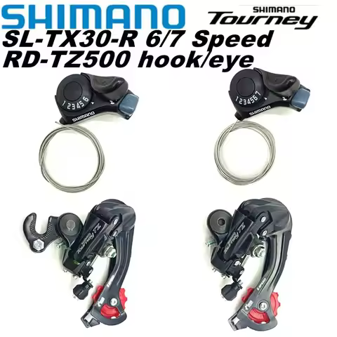 Shimano Tourney TZ500 6/7 Speed Groupset RD TZ500 Bike Rear Derailleur SL TX30 6S 7S Shifter Lever T