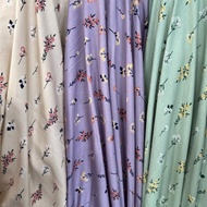 kain katun rayon Viscose motif terbaru bunga kecil yang laris manis 