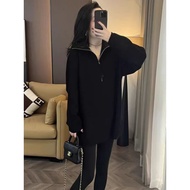 half zipper sweatshirt sweatshirt woman Turtleneck Sweatshirt Women's Spring/Autumn 2024 - Mid-Lengt